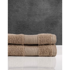 Изображение товара Махровое полотенце Sofi de Marko Edward 50x90 бежевое 高品质 хлопковое полотенце для ванной