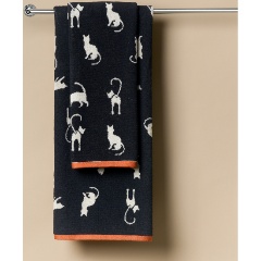 Изображение товара Полотенце махровое SOFI DE MARKO Kitty (черное) 50х90