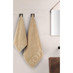 Изображение товара Махровое полотенце Sofi de Marko 50х90 бежевое для дома и сауны
