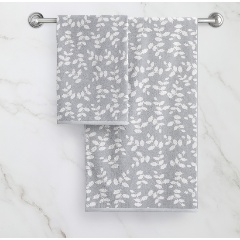 Изображение товара Полотенце махровое VEROSSA Verdi, Холодный серый/белый, 70х130