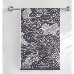 Изображение товара Полотенце Самойловский Текстиль Дракон1 50х90, серый/белый, 795548
