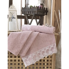 Изображение товара Полотенце Sofi de Marko MONIKA 70х140 пудра махровое впитывающее стильное