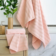 Изображение товара Полотенце Verossa Stripe 50*90, нежно-персиковый
