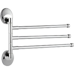 Изображение товара Полотенцедержатель Haiba хром тройной поворотный HB1613 для ванной комнаты