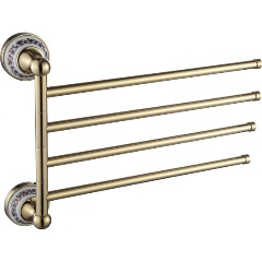 Изображение товара Полотенцедержатель Savol поворотный (4-ой) S-06804B золото