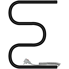 Изображение товара Полотенцесушитель Primoclima Astra М E Black 50*40