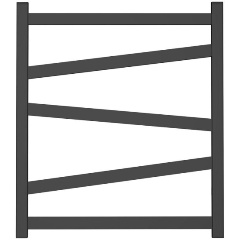 Изображение товара Полотенцесушитель водяной Point Феникс PN15156B П5 500x600, черный
