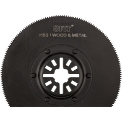 Изображение товара Полотно для реноватора FIT HQ 37930, пильное фрезерованное дисковое ступенчатое, Bi-metall Co 8%, 87 мм х 0,65 мм