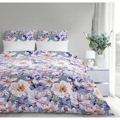 Изображение товара Полутораспальный комплект постельного белья Verossa Сатин-люкс Blooming garden с наволочками 70х70 799772