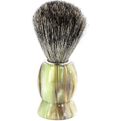 Изображение товара Помазок для бритья Mondial, ворс барсука, рукоять - пластик, оникс
