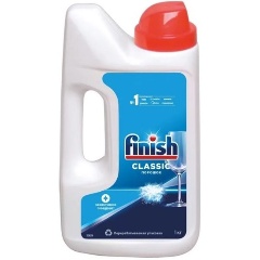 Изображение товара Порошок для посудомоечных машин FINISH CLASSIC 1 кг для эффективной чистки посуды