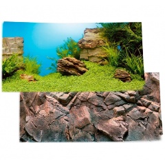 Изображение товара Фон двухсторонний Juwel L подводный ланшафт/скалы 100x50см