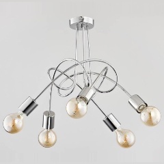 Изображение товара Потолочная люстра Alfa Tango Chrome 24465 для спальни хай-тек 5 ламп
