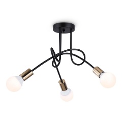 Изображение товара Потолочная люстра Ambrella light Traditional Loft TR80415 черная с 3 лампами E27