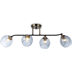 Изображение товара Потолочная люстра Ambrella light Traditional Modern TR303011 4 лампы дымчатое стекло бронзовая арма