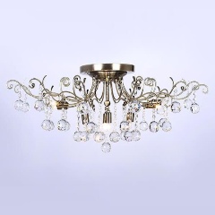 Изображение товара Потолочная люстра Eurosvet 10042/12 античная бронза/прозрачный хрусталь.