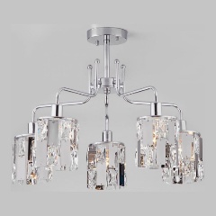 Изображение товара Люстра на штанге Eurosvet 10101/5 хром/прозрачный хрусталь Strotskis.