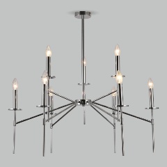 Изображение товара Подвесная светодиодная люстра Eurosvet 60142/9 хром