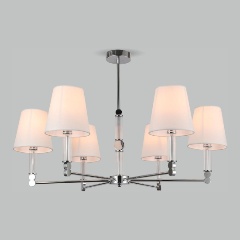 Изображение товара Подвесная светодиодная люстра Eurosvet 60145/6 хром