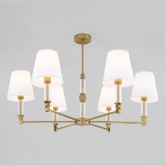 Изображение товара Подвесная светодиодная люстра Eurosvet 60145/6 латунь