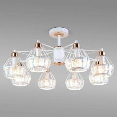 Изображение товара Потолочная люстра Eurosvet 70075/8 белый для гостиной стиль хай-тек