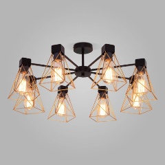 Изображение товара Потолочная люстра Eurosvet 70107/8 черный/латунь