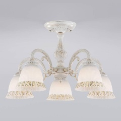 Изображение товара Потолочная люстра Eurosvet Campina 60107/5 белый с золотом.