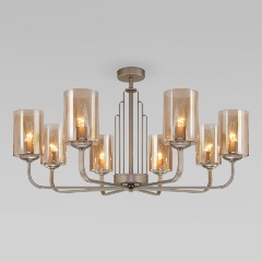 Изображение товара Потолочная люстра Eurosvet Defi 60138/8 перламутровое золото для гостиной