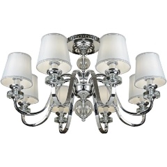 Изображение товара Потолочная люстра iLamp Vivia 82367/8 CR для гостиной стиль модерн белая хром