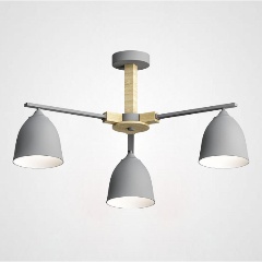 Изображение товара Потолочная люстра Imperium Loft Noa 101838-26 металлическая светодиодная серого цвета