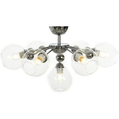 Изображение товара Потолочная люстра Lumina Deco Devoli 8040-7 CHR+PR для гостиной стиль модерн с 7 лампами E14