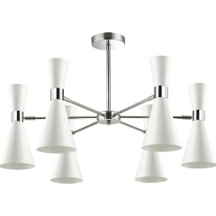 Изображение товара Люстра на штанге Lumion Quinn 3661/6C для кухни хай-тек белая с хромом