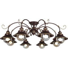 Изображение товара Потолочная люстра Omnilux Fontelo OML-50407-08 для гостиной кантри стиль