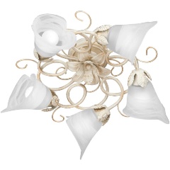 Изображение товара Потолочная люстра Vitaluce V1646/5PL для гостиной, 5 ламп, стиль флористика