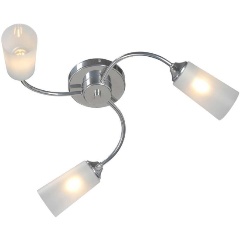 Изображение товара Потолочная люстра Vitaluce V2831-9/3PL с 3 лампами для гостиной классика хром стекло