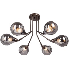 Изображение товара Потолочная люстра Vitaluce V4871-7/6PL для гостиной арт-деко 6 ламп