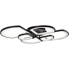 Изображение товара Потолочная люстра iLedex River 6882/6 BK в стиле хай-тек с регулировкой светового потока