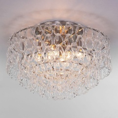 Изображение товара Потолочный светильник Bogates Cappio 380/8 стиль модерн 8 ламп никель стекло