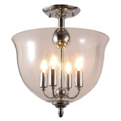 Изображение товара Потолочный светильник Crystal Lux Atlas PL4 Chrome современный дизайн для кухни