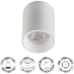 Изображение товара Потолочный светильник Denkirs DK3110-WH светодиодный для спальни стиль современный