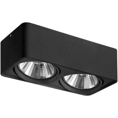 Изображение товара Накладной светильник Lightstar Monocco 212627 черный хай-тек для магазина