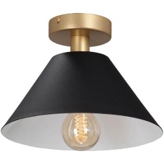 Изображение товара Потолочный светильник Vitaluce V4804-8/1PL стиль арт-деко черный и золото