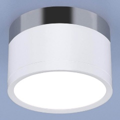 Изображение товара Накладной светильник Elektrostandard DLR029 10W 4200K белый матовый/хром 4690389122002