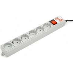 Изображение товара Сетевой фильтр Power Cube 3м 6 розеток (серый)
