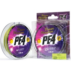 Изображение товара Шнур Power Phantom PE4, 135м, зеленый #1, 0,16мм, 7,7кг