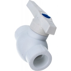 Изображение товара Кран шаровой PP-R белый Дн 20 внутренняя пайка VALFEX 10144020