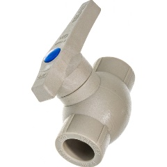Изображение товара Кран шаровой PP-R серый Дн 20 внутренняя пайка VALFEX 10144020Г