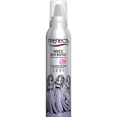 Изображение товара Мусс для укладки ПРЕЛЕСТЬ сильная фиксация, 160 мл