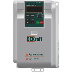 Изображение товара Преобразователь частоты DEKraft DEKV060 1.5кВт 220В 1ф, DEKV060G1R5S2