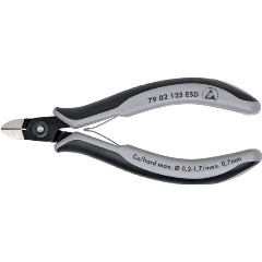 Изображение товара Бокорезы Knipex 7902125ESD, прецизионные, для электроники, антистатические ESD, вороненые, 125 mm